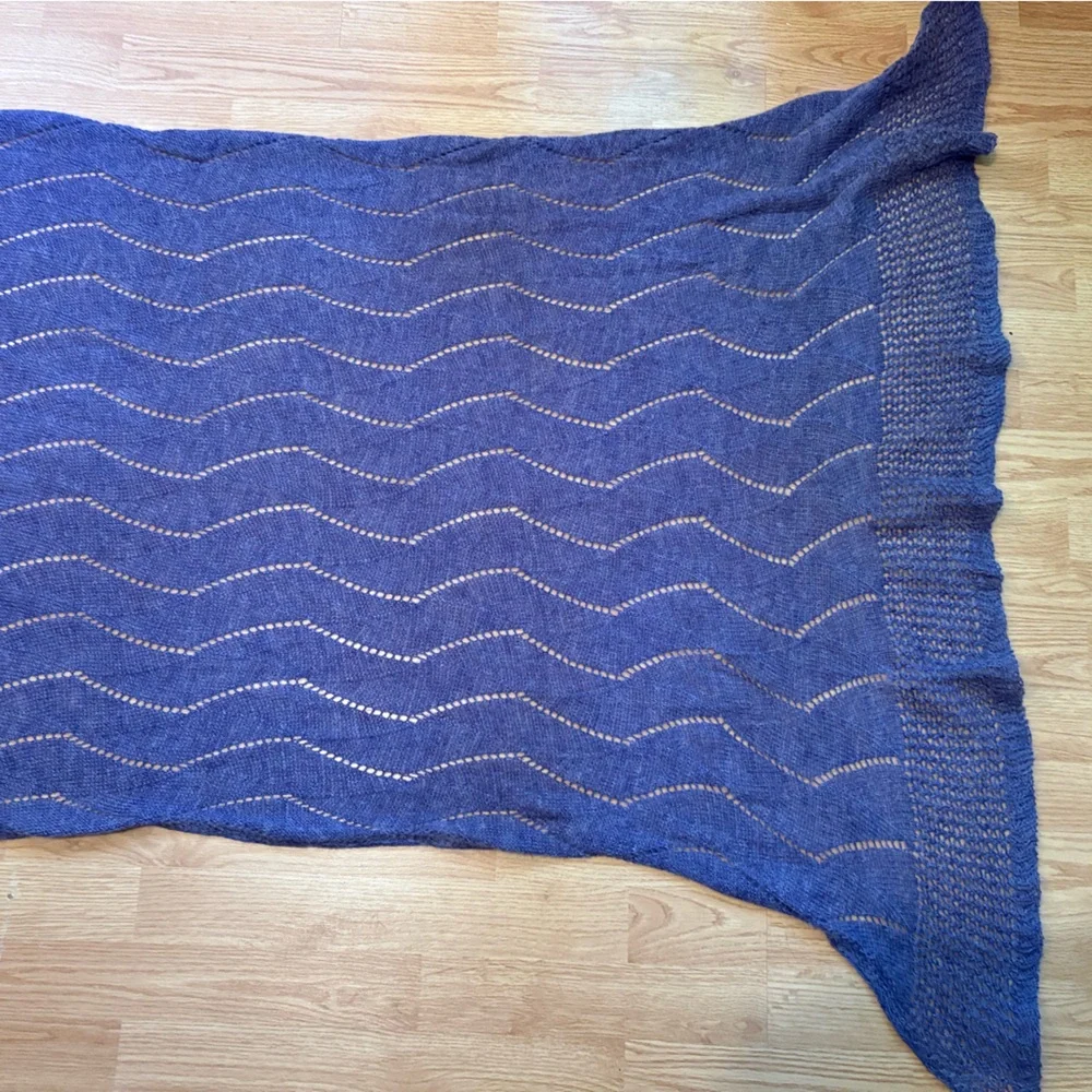 Nardi & Tagliaferri Luxury Mohair Wool Blend Scarf 28”x 84” Shawl Wrap - Picture 15 of 16